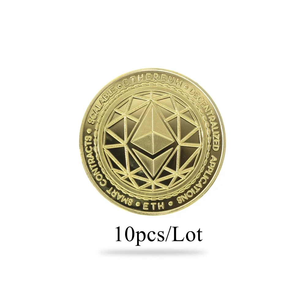 Cryptochips | Ethereum (ETH) 2022 Ed Physical Crypto Coin Collectable Cryptocurrency 10pcs/Lot