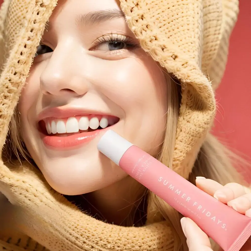 1Pc 15ml Moisturizing Gloss Lipstick Reduce Lip Wrinkles Deeply Nourish Dry Lips Sugar Flavor Lip Butter Balm Lip Care