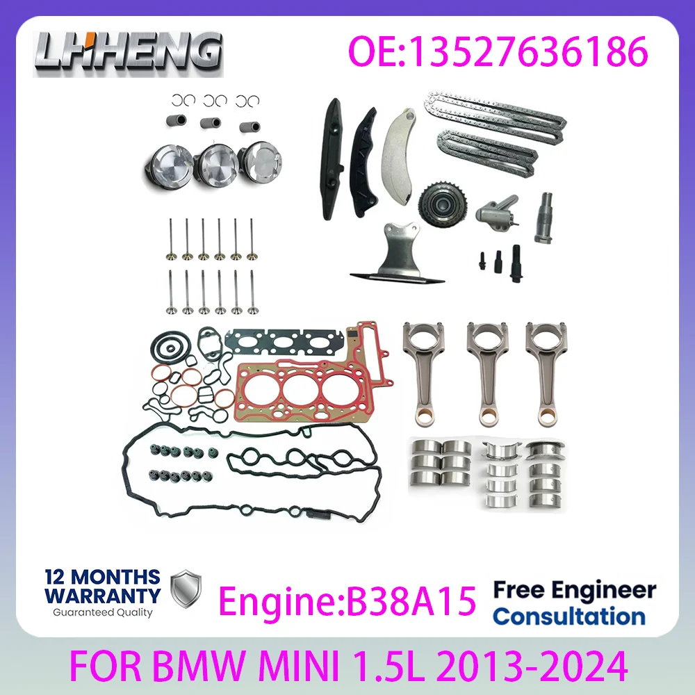 B38A15 Engine Rebuilding Kits For BMW 116i 118i 216i 218i 218i 216i X1 X2 MINI 1.5L 1.5 L T L3 GAS 2013-2024 F40 F45 F52 F44