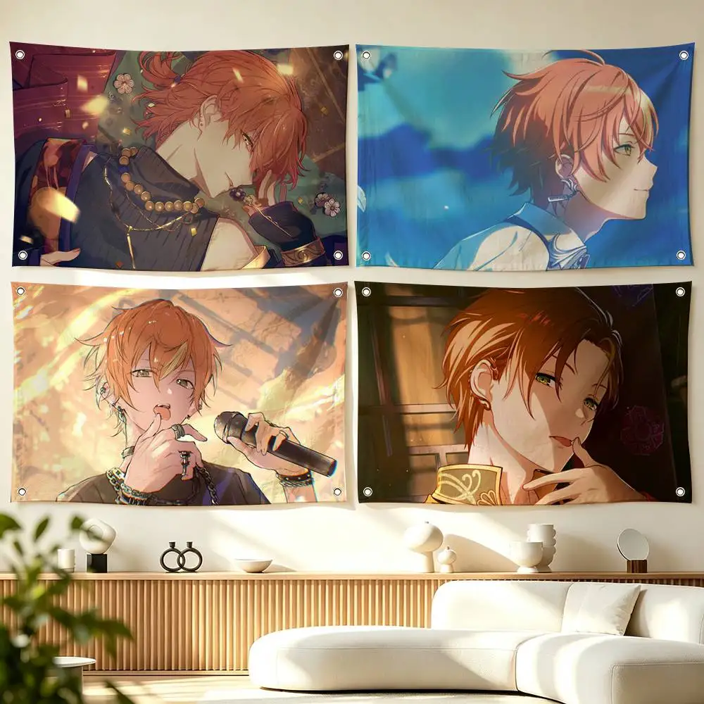 A-Akito S-Shinonome Project Sekai  Flags for Bedrooms Home Decor Items Outdoor Decors Garage Decoration Flaga