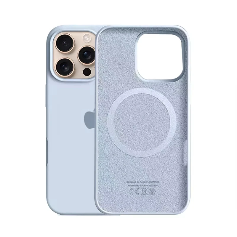 حافظات سيليكون رسمية أصلية لهاتف آيفون 17 16 13 14 15 Pro Max لهاتف أبل آيفون 16 Plus 13 14 15 17 Pro 17 حافظة مغناطيسية هوائية #6