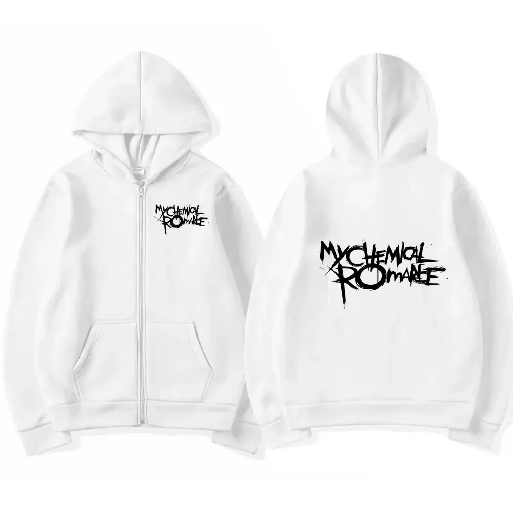 Rock Band My Chemical Romance Mcr Dead Zipper Hoodie Black Parade Punk Emo Zip Up Sweatshirt Men Fashion Vintage Hip Hop Hoodies