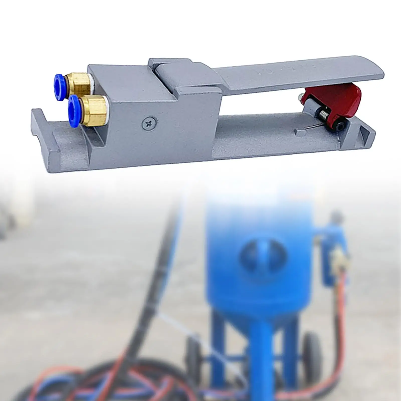 Sandblasting Machine Deadman Handle Control Valve, Pneumatic Remote Control Switch, 8mm Quick Connect Air Line