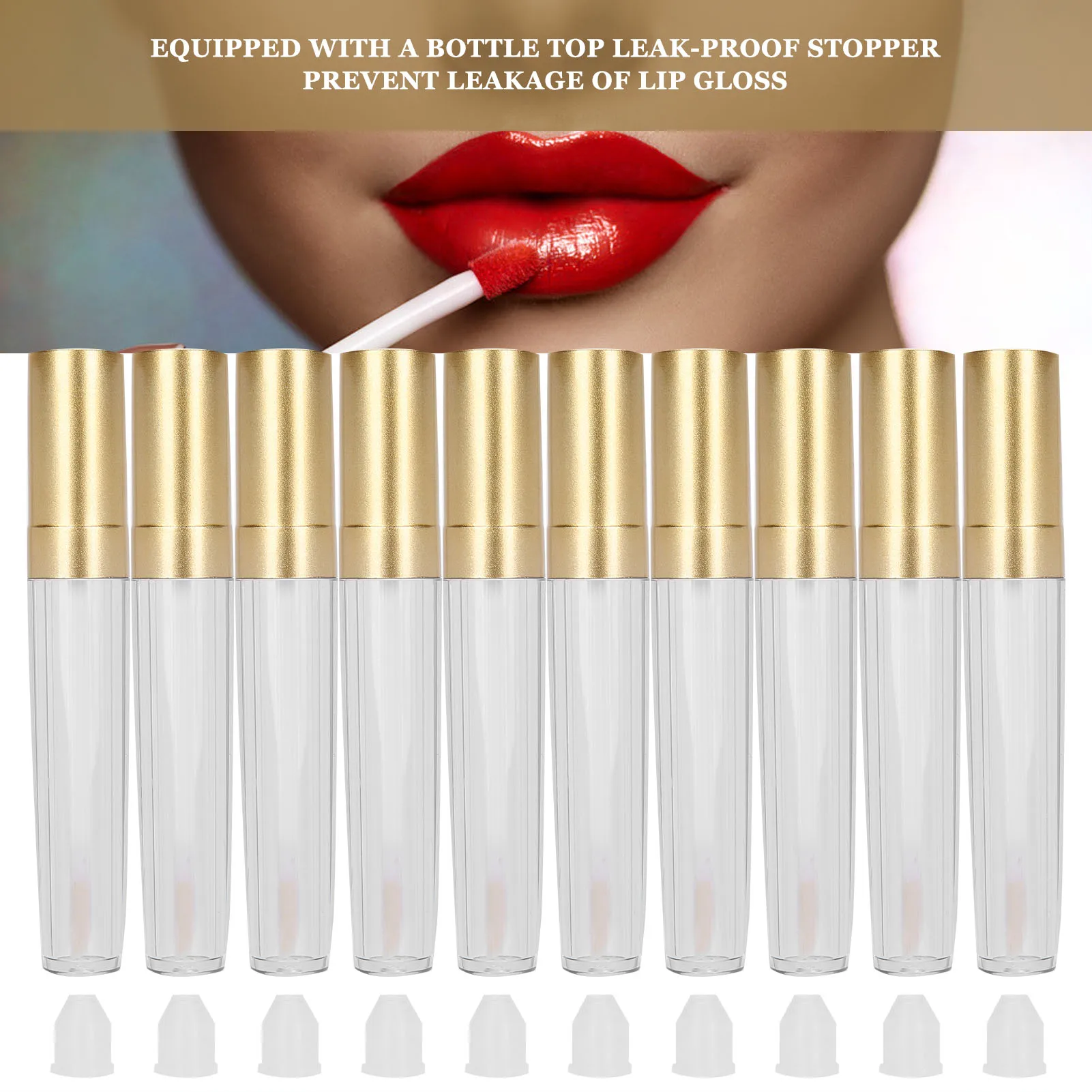 

DIY пустой тюбик для блеска для губ, контейнер для косметической жидкой помады, многоразовая бутылка, 10 шт., 5 мл, контейнер для блеска для губ