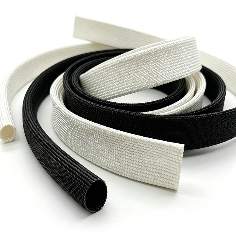Fiberglass Braided Insulation Sleeve 2/10M 1-2-3-4-5-6-8-10-12mm ID 600Deg.C High Temperature Chemical Resistant Fiber Tube