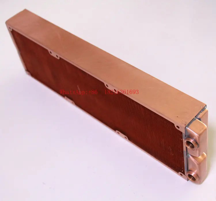 Copper Water-cooled Heat Exchanger, Liquid-cooled Discharge 4 Water Circulation 45mm 360g7