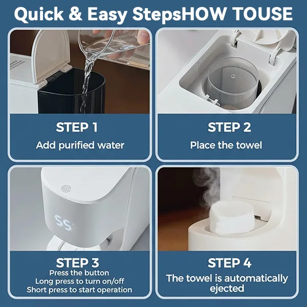 Towel Machine Heater Drum, Wet Wipe Heater, Smart Constant-Temperature Disposable Compressed Towel and Facial Towel Machine