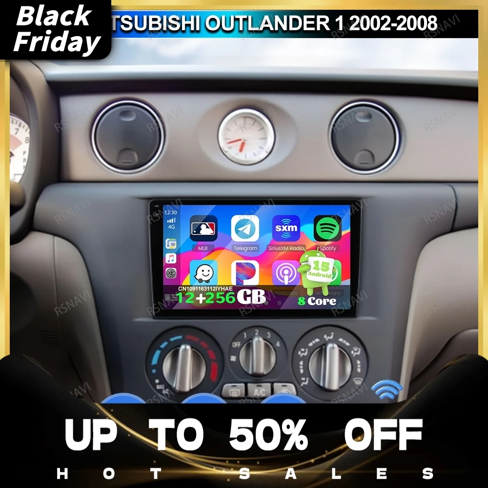 Car Radio Android 15 For Mitsubishi Outlander 1 2002 2003-2008 CAR WINDSHIELD SUNSHADES Interior Replacement Parts Stereo Clio 4