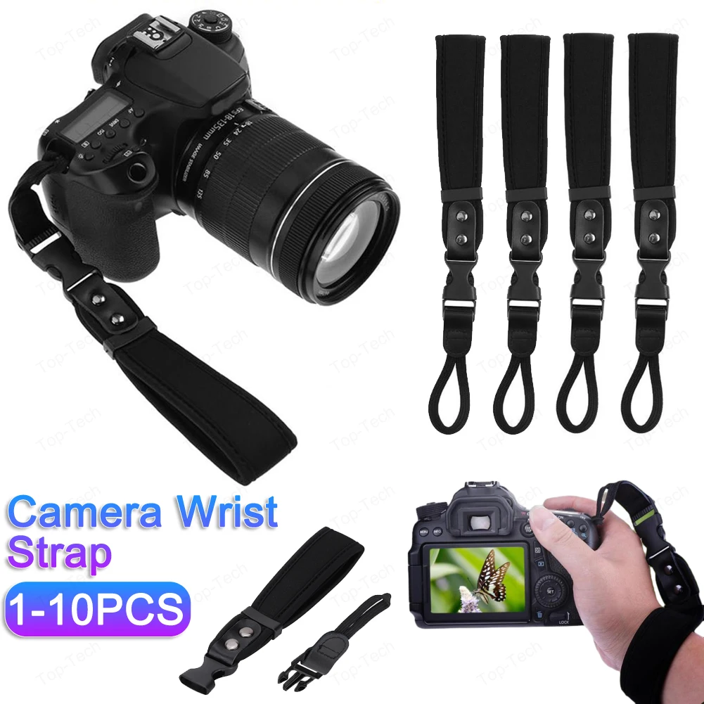 Camera Wristband Lightweight Camera Hand Strap Quick-ReleaseSecure Camera Sling Strap for Canon/Nikon/Sony Fujifilm DSLR Camera