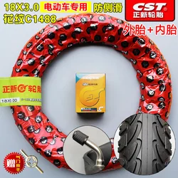 18x3.0 Tire for Electric Bicycle Motorcycle 18 Inch CST High Quality Inner Outer Tyre