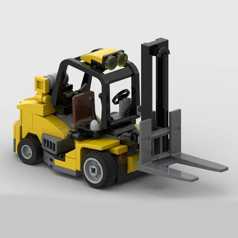 NEW 109PCS MOC city Engineering Modular Industrial Lift Truck Forklift model DIY creative ideas Child Toy Gift technology Block