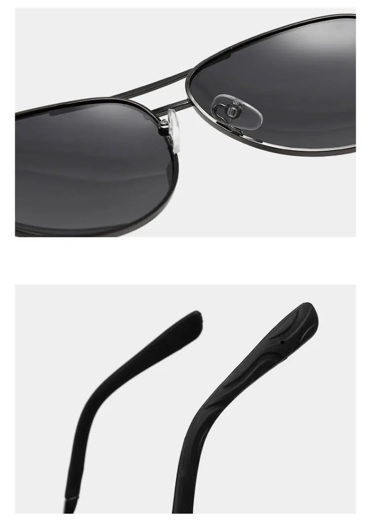 CRIXALIS Modische Piloten-Polarisierte Sonnenbrille für Damen Blendschutz Outdoor-Sport Fahrsonnenbrille für Herren Verspiegelte Anglerbrille UV400-Schutz – Detail 5