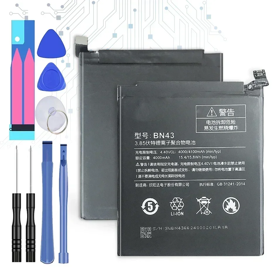 BN 43 BN41 Battery for Xiaomi Redmi Note 4X Pro Note4X Pro 4G+64G/Note 4 Note4 Global Snapdragon 625 MTK Helio X20 BN43 Batterie