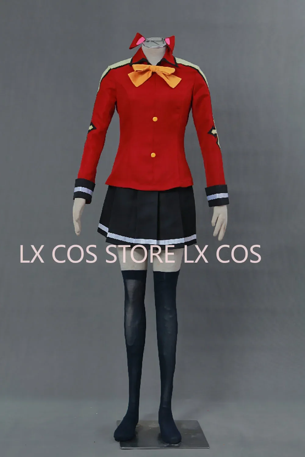 

Anime Wendy Marvell Cosplay Costume Halloween Party Clothing Dresses Suit School Uniform Tops+Skirt+Tie+Socks YW