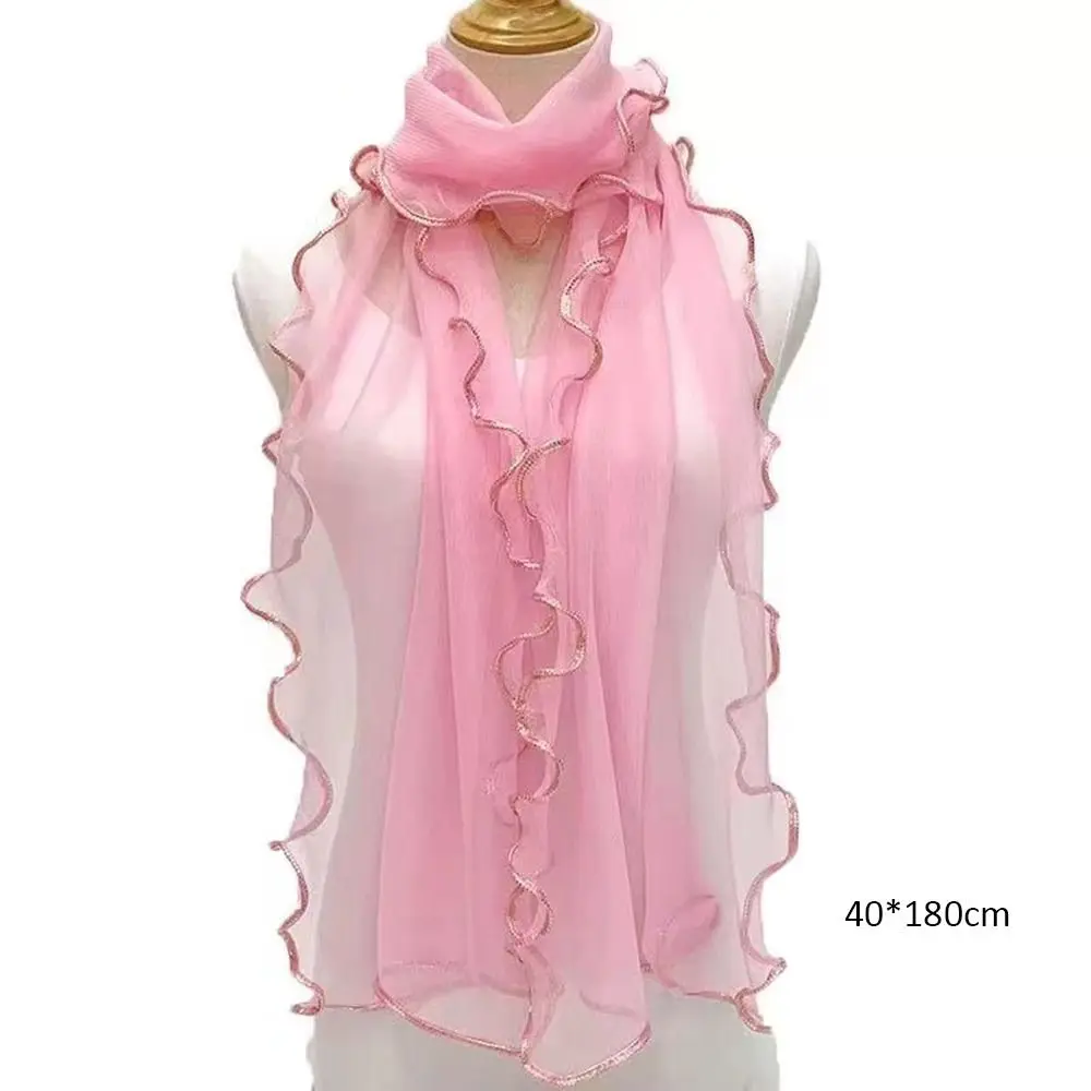 Ar condicionado xale lenço de pescoço senhoras cachecóis xale protetor solar headwear cabeça envolve pescoço envoltório lenço bandana verão