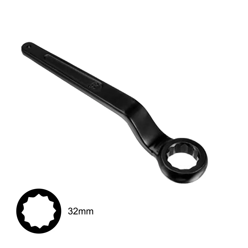 1pcs 27-60mm Offset Box End Wrench Impact Wrench Ratchet Handle Spanner High Tensile Steel Single Head Wrench Hand Tool