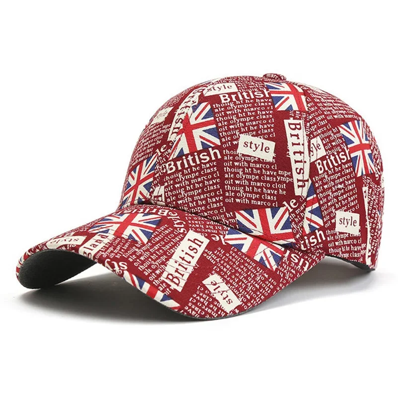 2026 Men's and women's Union Jack baseball cap with UK flag pattern, sports sun hat