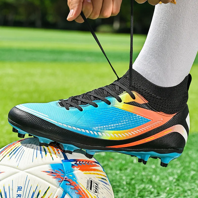 Zapatos de fútbol para hombres y adultos, tacos para estudiantes de hierba, botas de fútbol para niños y niñas, Partido de entrenamiento, césped,