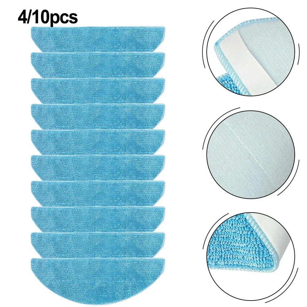 4/10 Pcs Mop Cloths For Conga 7490 Immortal / 8290 Immortal Vacuum Cleaner Spare Replacement Parts Accessories Mop Cloth