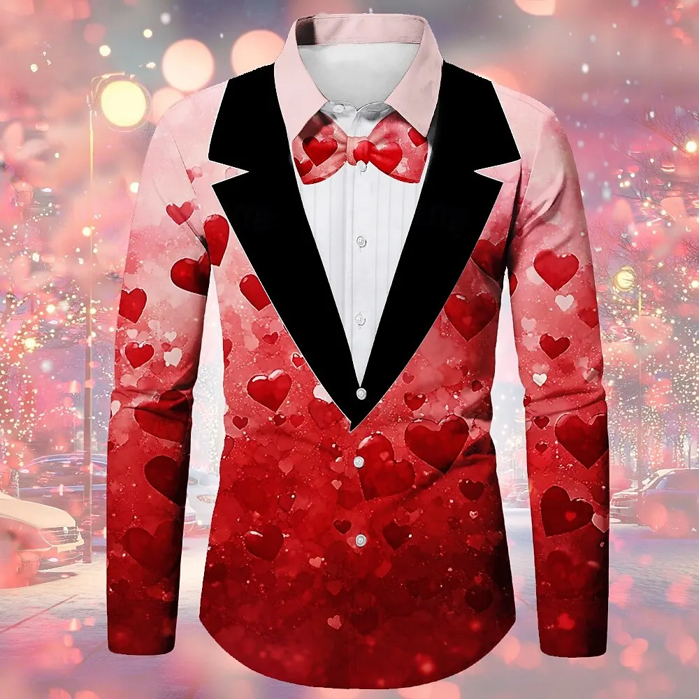 

2025 color pattern printing men's spring and autumn long-sleeved button-down lapel shirt party clothes high quality soft shirt