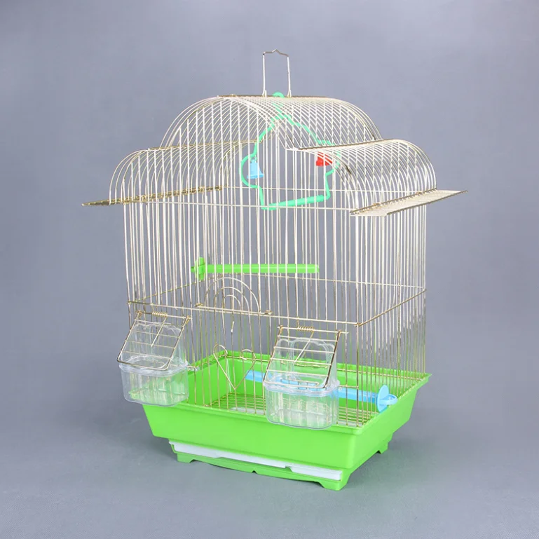 

Golden Dome Economy Travel Cage and Hanging Bird Cage Blue Green Red Pet Products