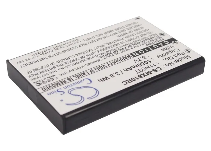 Replacement Battery for URC  MX-810, MX-810i, MX-880, MX-890i, MX-950, MX-980 BATTMX880, NC0910, UT-BATTMX880 3.7V/mA