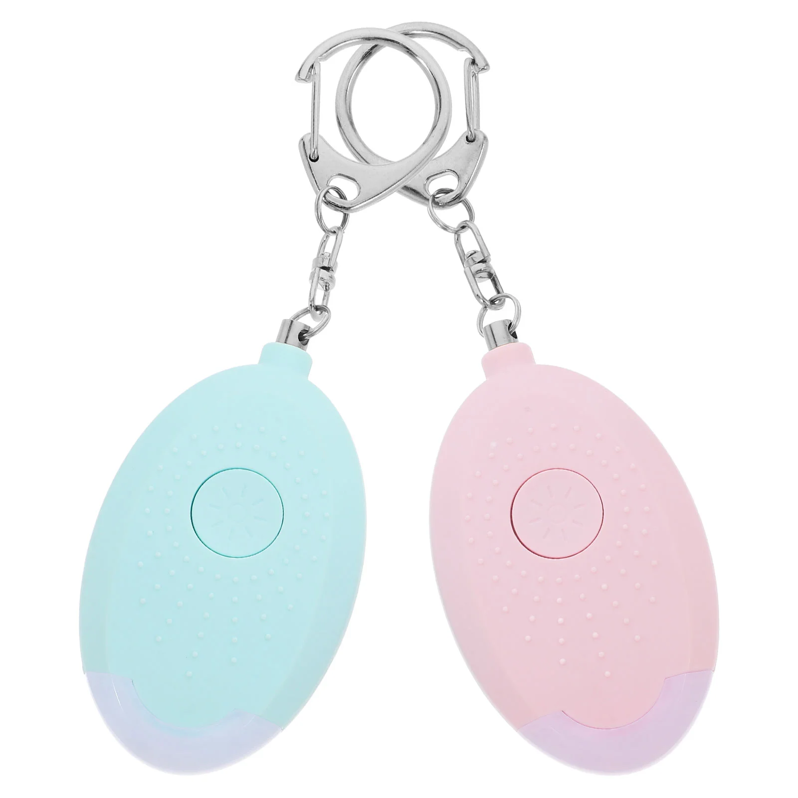 Llavero con alarma de sirena de seguridad para mujer, 2 uds., transporte de emergencia, sonido Abs, chica Personal