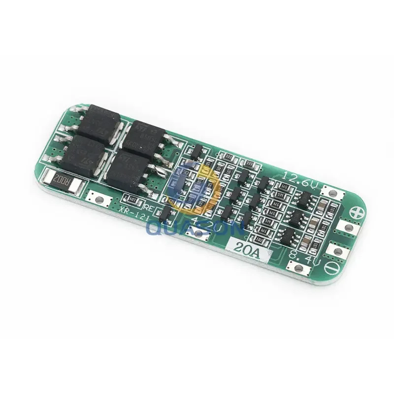 3S 20A Li-ion Lithium Battery 18650 Charger PCB BMS Protection Board For Drill Motor 12.6V Lipo Cell Module 64x20x3.4mm