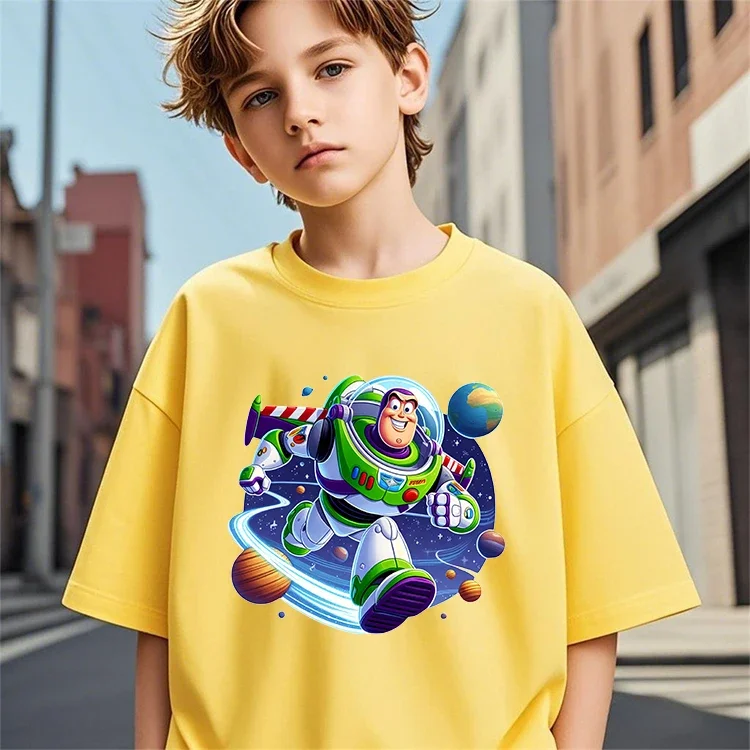 

3-14Y Kids Lovely Crew Neck Tshirt Toy Story Summer Boys Girls Cute Cartoon Street Hot Outdoor Casual Cool