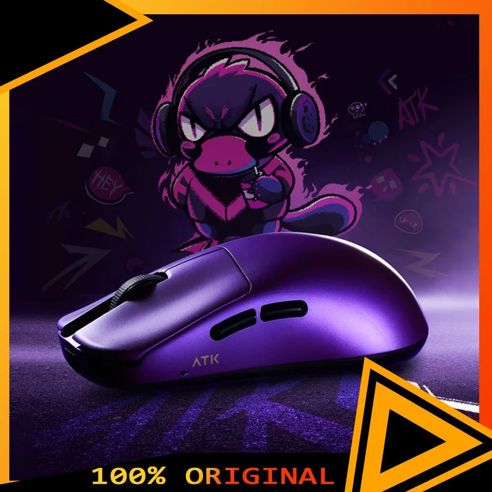 

ATK DUCKBILL Ultra Mouse Dual Mode Wireless Mouse Paw3950Ultra 8000Hz Lightweight Gaming Mice For Valorant CS2 PC Accesssories