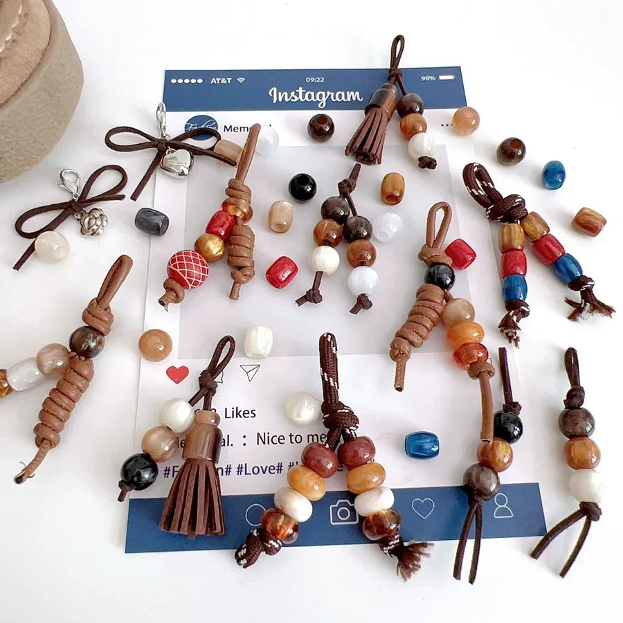 Retro Quasten-Plüsch-Schuhcharms, handgewebte, vielseitig einsetzbare DIY-Accessoires, frische Farb-Anhänger, modische Dekoration für Schuhe und Stofftaschen – Detail 11