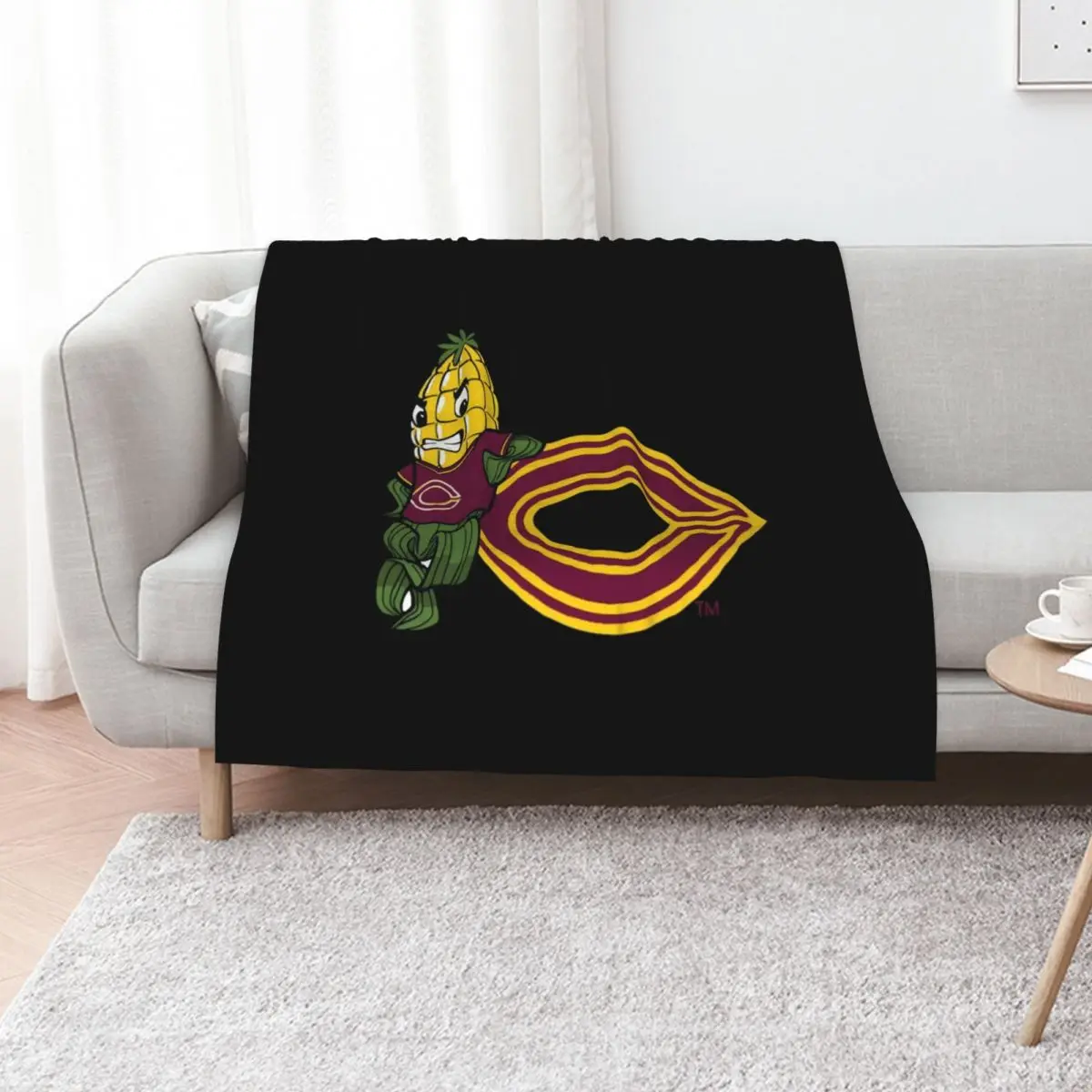 

Concordia College Cobbers Throw Blanket Personalized Gift Bed covers Giant Sofa Plaid on the sofa Blankets