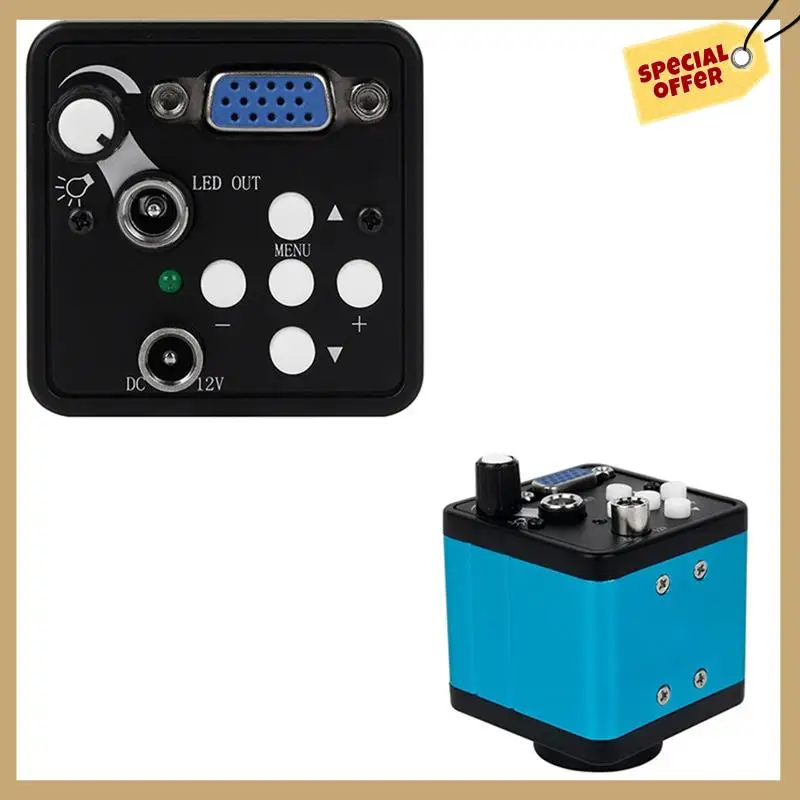 

13-мегапиксельная камера видеомикроскопа VGA 1080P с 1-130-кратным зумом C-объективом и регулируемой яркостью света для ремонта телефонов, вилка европейского стандарта-WMAN