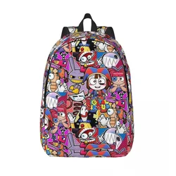 The Amazing Digital Circus Cartoon Anime Game zaino Middle High College School Student Bookbag uomo donna Daypack Outdoor