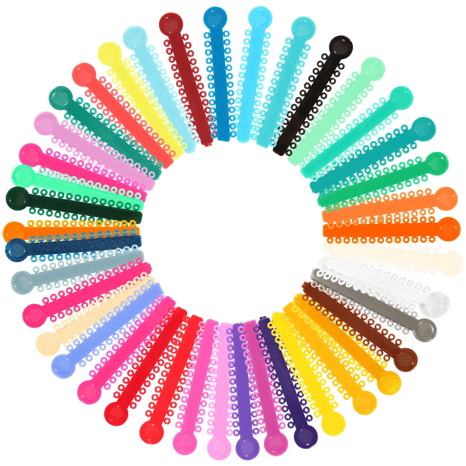 

40pcs/bag Dental Orthodontics Elastic Ligature Ties Braces Elastomeric Ligating Modules for Dentist Treatment
