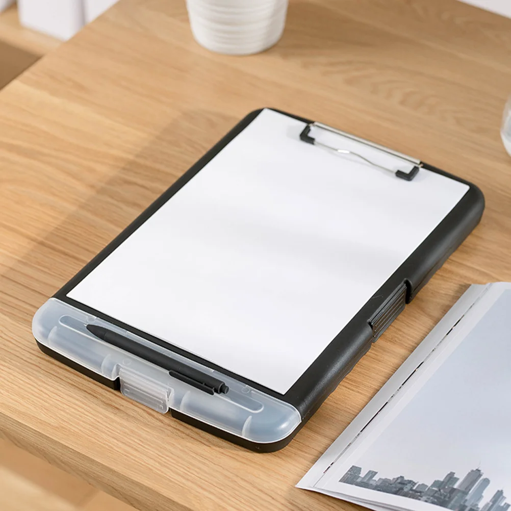 Storage Memo Folder Multi-function File Holder Clip-on Pp Portable A4 Clipboard