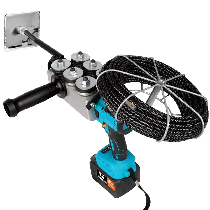 Automatic Electrician Stringing Machine 25M Electric Concealed Wire Pull Wire Guide Tools Threading Wiring Machine For Makita