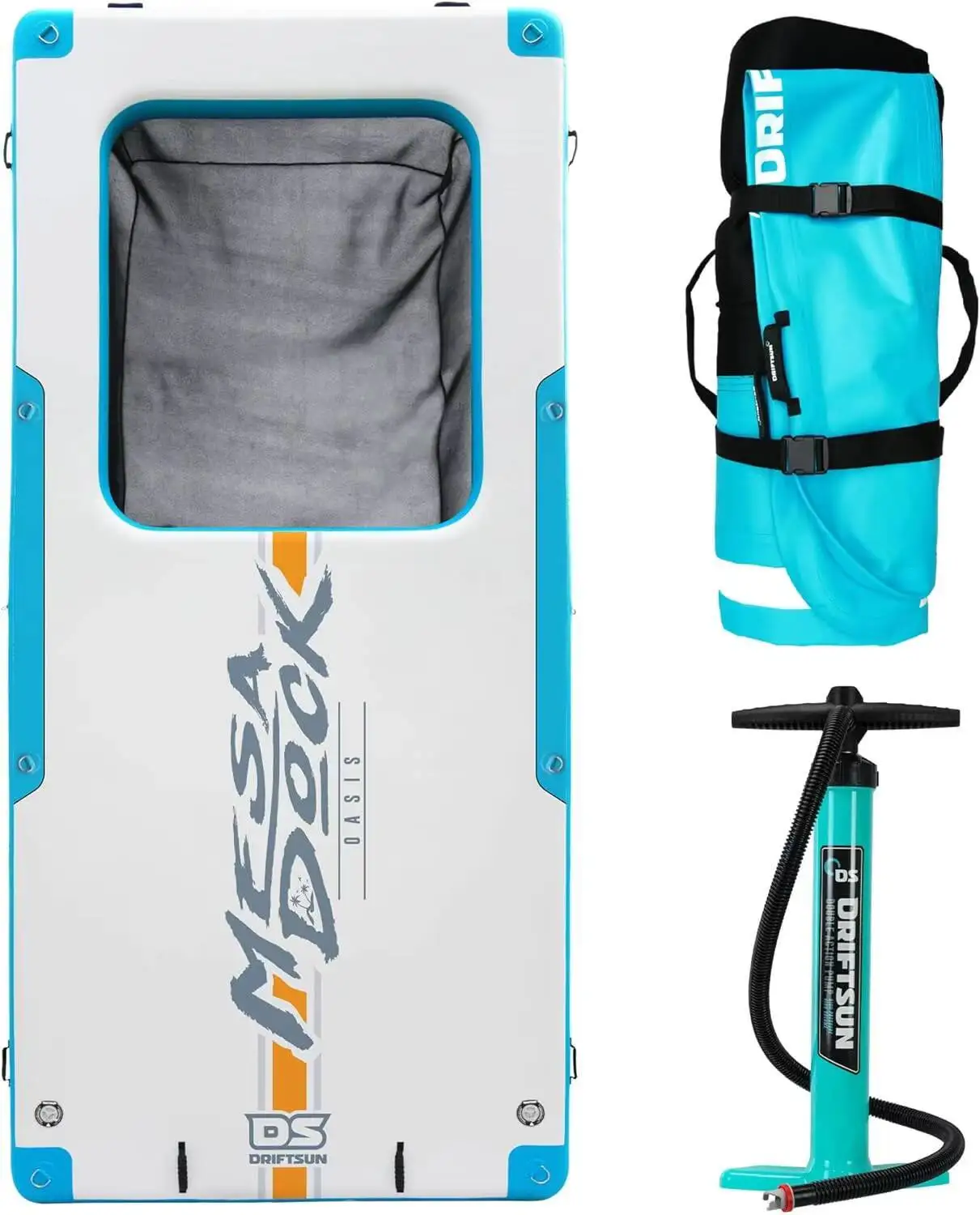 

Надувная плавающая платформа для док-станции Driftsun — поплавки для док-станции Mesa, плавающие доски для озер и лодок, надувной остров, платформа для плавания