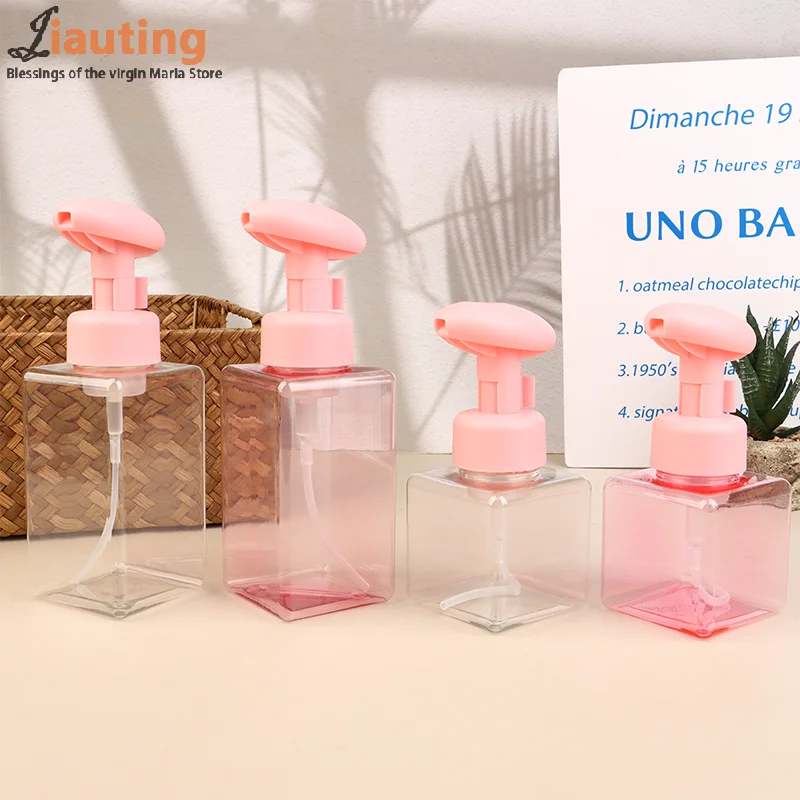 250/450 ml Schaumspender Kunststoff nachfüllbar leere Seife nachfüllbare Pressflasche Kosmetikverpackung Flüssigseifenbehälter