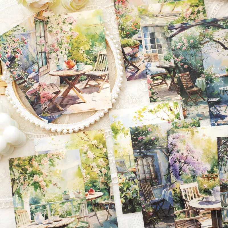 30pcs Vintage Material Paper Combo Kit Landscape Diary Decor Scrapbooking DIY Junk Journal Collage Photo Album Retro Art paper