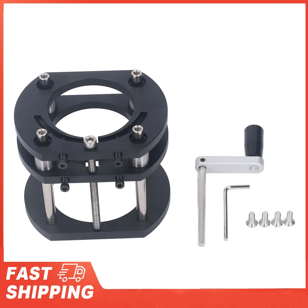 

Router Lifting Stainless Steel Support Rod Rust Proof Router 4 Jaw Accurate Adjustable Height for Woodworking