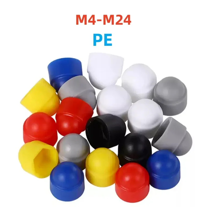 

M4 M5 M6 M8 M10 M12 M14-M24 Bolt Cover Screw Acorn Cap Screw Dome Plastic Nut Nylon Hexagonal PE Protection Cap