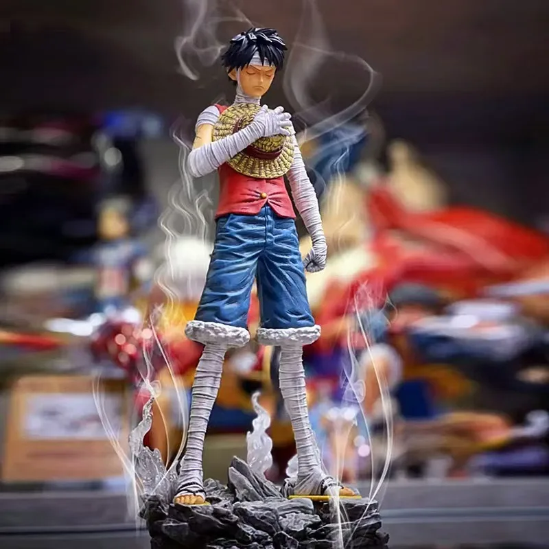 One Piece Monkey D Luffy Anime Figure Statue Figurine Collection Model Doll Toys Action Figures Desktop Ornament For Kids Gifts