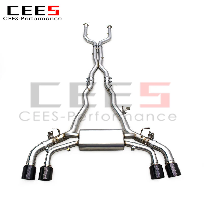 

CEES Performance выхлопная система Catback для BMW G90 M5 M6 G99 LCI 4.4T 2024+ Valvetronic, глушитель с клапаном выхлопной трубы MP, наконечники