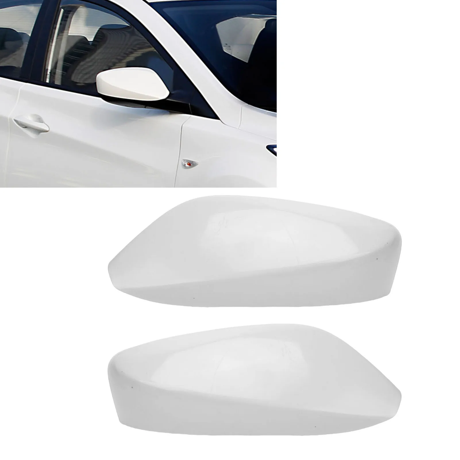 Rear View Mirror ABS Door Mirror Cover Weatherproof Long Lasting Protective for Cars Replacement for 2011–2016