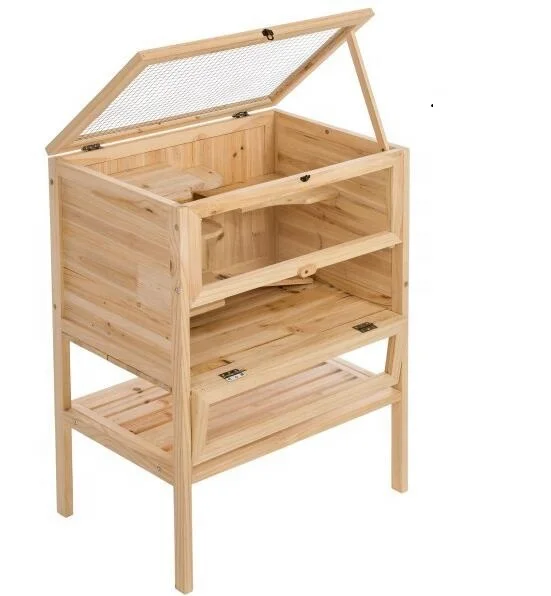 

Large Hamster Cage Luxury Wooden House
