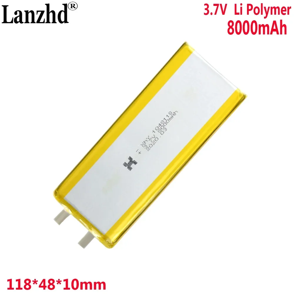 3.7V  8000mAh Li Battery For Finder Flying fish finder battery colorfly  E-Books Power bank Tablet PC DVD on 9548118 1048118