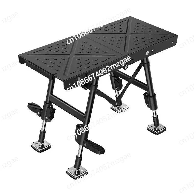 Ultra-light retractable folding multifunctional thickened aluminum alloy fishing platform