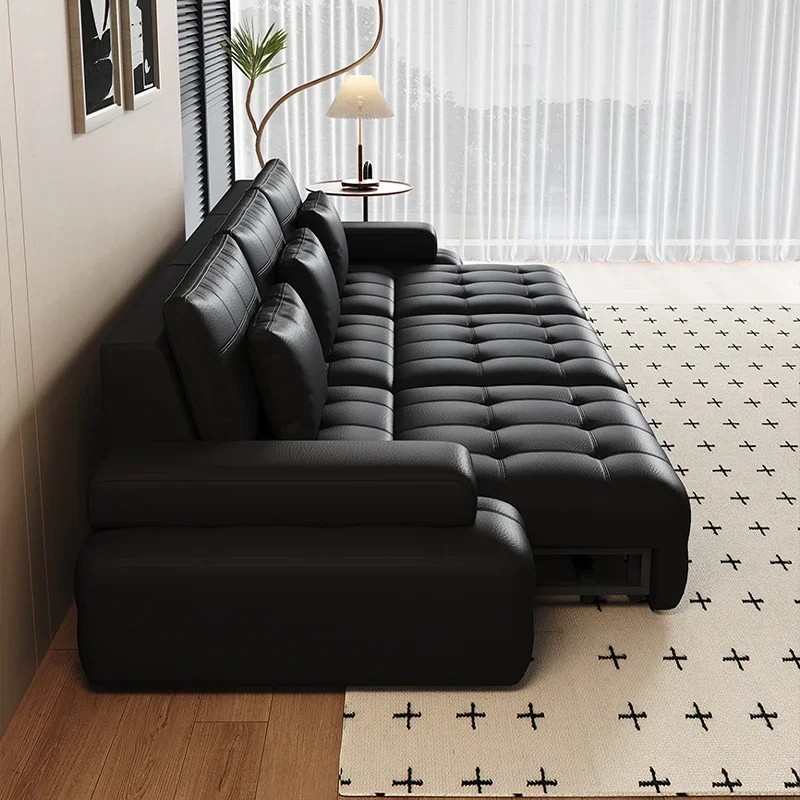 Sofá Minimalista Extensível Reclinável Creme para Relaxamento e Meditação, Sofá de 3 Lugares, Sofá Inflável para Cinema e Corpo Inteiro, Decoração de Interiores