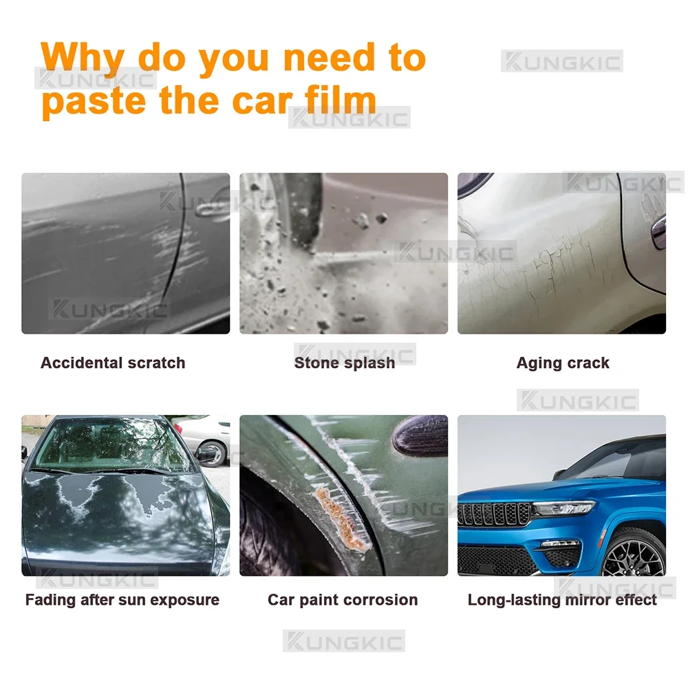 TPU Paint Protection Film Body Sticker For JEEP GRAND CHEROKEE Extended Edition 2021-2025 Anti-scratch Protective Transparent